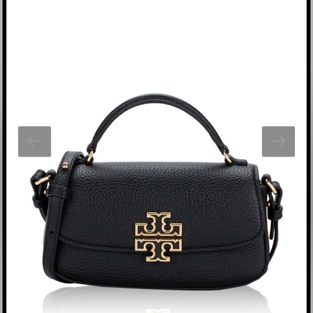 Tory Burch Britten Mini Top Handle Leather Handbag